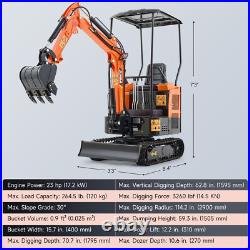 1.3T 23hp Mini Excavator Digger Gas Tracked Crawler B&S EPA Engine & Swing Boom 1.3T 23hp Mini Excavator Digger Gas Tracked Crawler B&S EPA Engine & Swing Boom