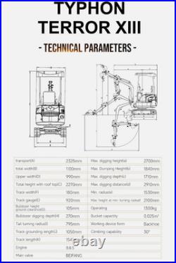 1.3 Ton New Mini Excavator, B&S 13.5hp Gas Engine USA Crawler Free Shipping NEW 1.3 Ton New Mini Excavator, B&S 13.5hp Gas Engine USA Crawler Free Shipping NEW