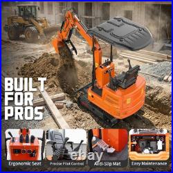 1.4TMini Excavator Tracked 13.5HP GasB&S EPA Engine 1Year Warranty FREE SHIP