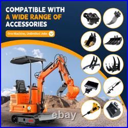 1.4TMini Excavator Tracked 13.5HP GasB&S EPA Engine 1Year Warranty FREE SHIP