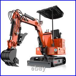 1.4TMini Excavator Tracked 13.5HP GasB&S EPA Engine 1Year Warranty FREE SHIP