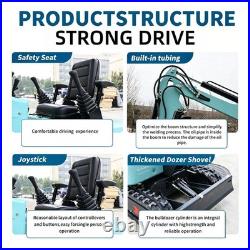 1.4T Mini Excavator Kubota EPA Gas Engine Pilot Control+5Attachments Free Shipp 1.4T Mini Excavator Kubota EPA Gas Engine Pilot Control+5Attachments Free Shipp
