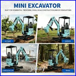 1.4T Mini Excavator Kubota EPA Gas Engine Pilot Control+5Attachments Free Shipp 1.4T Mini Excavator Kubota EPA Gas Engine Pilot Control+5Attachments Free Shipp