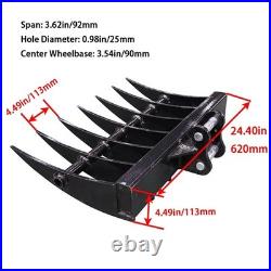 1.4Ton Mini Excavator Clawer Digger KUBOTA Diesel Engine with 4 Attachments Rake