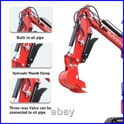 1.4Ton Mini Excavator Hydraulic Diggers Kubota Engine with Attachments EPA USA