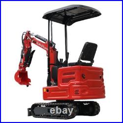 1.4Ton Mini Excavator Hydraulic Diggers Kubota Engine with Attachments EPA USA