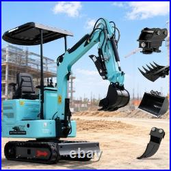 1.4Ton Mini Excavator KUBOTA Crawler Pilot Digger Hydraulic Pilot With4 Attachment