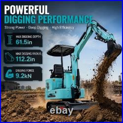 1.4Ton Mini Excavator KUBOTA Crawler Pilot Digger Hydraulic Pilot With4 Attachment