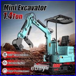 1.4Ton Mini Excavator KUBOTA Diesel Engine Pilot System with Hydralic Thumb USA