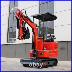 1.4Ton Mini Excavator KUBOTA Diesel Engine with Auger Drill Tracked Diggers USA