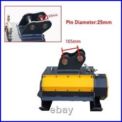 1.4Ton Mini Excavator KUBOTA Diesel Engine with Flail Mower Attachment USA STOCK