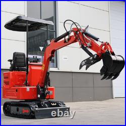 1.4Ton Mini Excavator Kubota Diesel Pilot System with Auger Drill &5 Attachments
