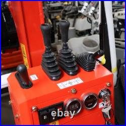 1.4Ton Mini Excavator Kubota Diesel Pilot System with Auger Drill &5 Attachments