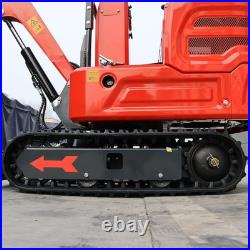 1.4Ton Mini Excavator Kubota Diesel Pilot System with Auger Drill &5 Attachments