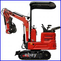 1.4Ton Mini Excavator Kubota Diesel Pilot System with Auger Drill &5 Attachments