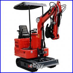 1.4Ton Mini Excavator Kubota Diesel Pilot System with Auger Drill &5 Attachments
