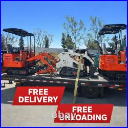 1.4Ton Mini Excavator Kubota Diesel Pilot System with Auger Drill &5 Attachments