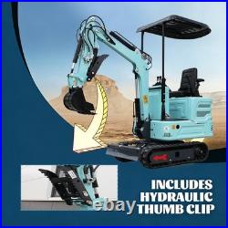 1.4Ton Mini Excavator Pilot System KUBOTA Diesel Engine with Hydralic Thumb USA