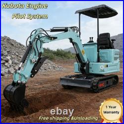 1.4Ton Mini Excavator with Kubota Diesel Engine Pilot System Hydraulic USA Stock 1.4Ton Mini Excavator with Kubota Diesel Engine Pilot System Hydraulic USA Stock