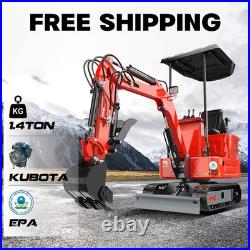 1.4 Ton Compact Tracked Mini Excavator Kubota EPA Engine Z482 Free Shipping 1.4 Ton Compact Tracked Mini Excavator Kubota EPA Engine Z482 Free Shipping
