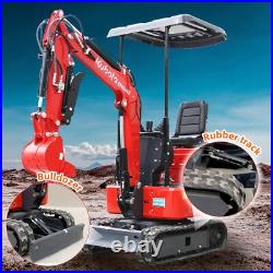 1.4 Ton Kubota Engine 11.23 HP Excavator Hydraulic Thumb Clamp Free Shipping US