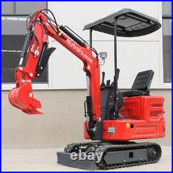 1.4 Ton Kubota Engine 11.23 HP Excavator Hydraulic Thumb Clamp Free Shipping US