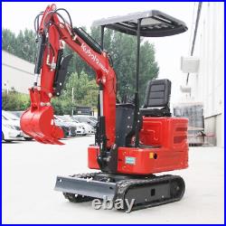 1.4 Ton Kubota Engine 11.23 HP Excavator Hydraulic Thumb Clamp Free Shipping US