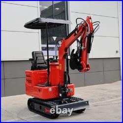 1.4 Ton Mini Excavator, 13.5HP Mini Skid Steer Loader Bundle, Free Ship & Unload