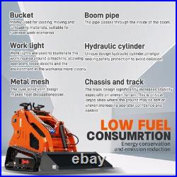 1.4 Ton Mini Excavator, 13.5HP Mini Skid Steer Loader Bundle, Free Ship & Unload