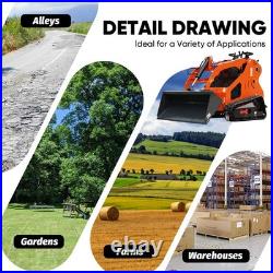 1.4 Ton Mini Excavator, 13.5HP Mini Skid Steer Loader Bundle, Free Ship & Unload