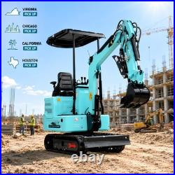1.4 Ton Mini Excavator 4000lb KUBOTA Crawler Hydraulic Pilot Tracked Digger USA