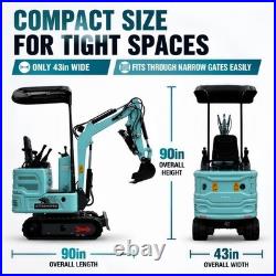 1.4 Ton Mini Excavator 4000lb KUBOTA Crawler Hydraulic Pilot Tracked Digger USA