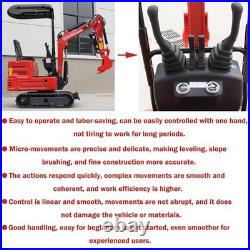 1.4 Ton Mini Excavator Crawler Kubota Diesel Engine Ripper Auger Drill Free Ship
