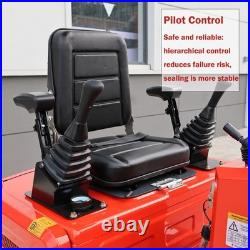 1.4 Ton Mini Excavator Crawler Kubota Diesel Engine Ripper Auger Drill Free Ship