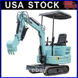 1.4 Ton Mini Excavator Hydraulic Tracked Digger Kubota Diesel Engine USA STOCK