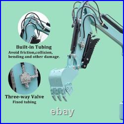 1.4 Ton Mini Excavator Hydraulic Tracked Digger Kubota Diesel Engine USA STOCK