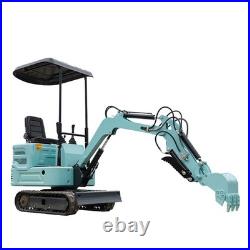 1.4 Ton Mini Excavator Hydraulic Tracked Digger Kubota Diesel Engine USA STOCK