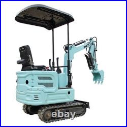 1.4 Ton Mini Excavator Hydraulic Tracked Digger Kubota Diesel Engine USA STOCK