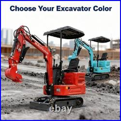 1.4 Ton Mini Excavator Kubota Diesel Engine Hydraulic Digger Two Color USA STOCK 1.4 Ton Mini Excavator Kubota Diesel Engine Hydraulic Digger Two Color USA STOCK