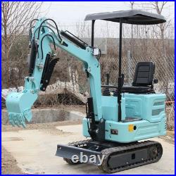 1.4 Ton Mini Excavator Tracked Diggers with Kubota Diesel Engine Free Unloading