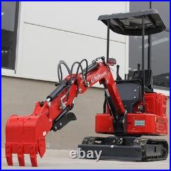 1.4 Ton Mini Excavator Tracked Diggers with Kubota Diesel Engine Free Unloading