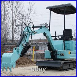 1.4 Ton Mini Excavator Tracked Diggers with Kubota Diesel Engine Free Unloading