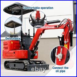 1.4 Ton Mini Hydraulic Excavator 11.23 HP Kubota Engine Crawler Digger For Sale