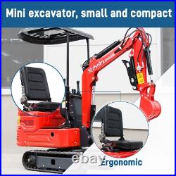 1.4 Ton Mini Hydraulic Excavator 11.23 HP Kubota Engine Crawler Digger For Sale