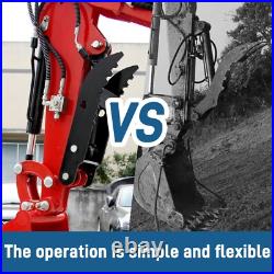 1.4 Ton Mini Hydraulic Excavator 11.23 HP Kubota Engine Crawler Digger For Sale