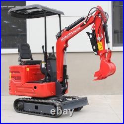 1.4 Ton Mini Hydraulic Excavator 11.23 HP Kubota Engine Crawler Digger For Sale