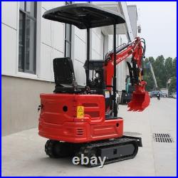 1.4 Ton Mini Hydraulic Excavator 11.23 HP Kubota Engine Crawler Digger For Sale