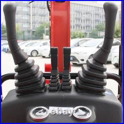 1.4 Ton Red Kubota Engine Mini Excavator, Hydraulic Pilot Control, USA STOCK, IL
