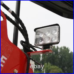 1.4 Ton Red Mini Excavator Kubota Engine Hydraulic Pilot Control, USA STOCK, VA