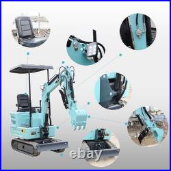 1.4ton Mini Excavator 13.5HP Small Digger Tracked Crawler US Stock FREE SHIPPING